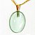 10 Pingente Cabochao OBSIDIANA VERDE Montagem Manual Pino Dourado ATACADO - Imagem 1