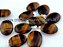 03 Pingente Cabochão OLHO DE TIGRE Pedra Natural Pino Banho Prata ATACADO - Imagem 2