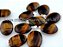 50 Pingente Cabochão OLHO DE TIGRE Pedra Natural Pino Banho Prata ATACADO - Imagem 2