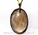 50 Pingente Cabochao Oval Fumê Pedra Natural Montagem Pino Dourado ATACADO - Imagem 1