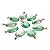 50 Pingente Cabochão Oval Obsidiana Verde Pedra com Montagem Pino Prateado Atacado - Imagem 4