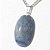 05 Pingente Cabochão QUARTZO AZUL Pedra Natural Pino Banho Prata ATACADO - Imagem 1