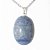 05 Pingente Cabochão QUARTZO AZUL Pedra Natural Pino Banho Prata ATACADO - Imagem 2