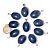 05 Pingente Cabochão Quartzo Azul Pedra Natural Pino Dourado Atacado - Imagem 4