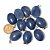 05 Pingente Cabochão Quartzo Azul Pedra Natural Pino Dourado Atacado - Imagem 3
