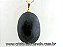 03 Pingente Cabochão Quartzo Preto Pedra Natural Castoação Pino Dourado Atacado - Imagem 1