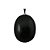 50 Pingente Cabochão Quartzo Preto Pedra Natural Pino Banho Prata Atacado - Imagem 1