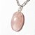 05 Pingente Cabochão QUARTZO ROSA Pedra Natural Pino Banho Prata ATACADO - Imagem 2