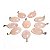 500 Pingente Cabochão Quartzo Rosa Pedra Natural Pino Banho Prata - Imagem 5