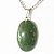 10 Pingente Cabochão QUARTZO VERDE Pedra Natural Pino Banhado Prata ATACADO - Imagem 1