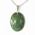 10 Pingente Cabochão QUARTZO VERDE Pedra Natural Pino Banhado Prata ATACADO - Imagem 2
