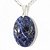 03 Pingente Cabochão SODALITA Pedra Natural Castoação Pino Banho Prata ATACADO - Imagem 3