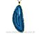 10 Pingente Chapa de Agata Azul Envolto Dourado ATACADO - Imagem 2