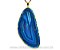 05 Pingente Chapa de Agata Azul Envolto Dourado ATACADO - Imagem 1