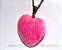 05 Pingente Coraçao AMAZONITA PINK Pedra Natural Pino Dourado ATACADO - Imagem 2