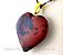 05 Pingente CORAÇÃO OBSIDIANA MAHOGANY Pedra Natural Banhado Dourado ATACADO - Imagem 3