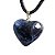 05 Pingente CORAÇÃO SODALITA AZUL Pedra Natural Banhado Dourado ATACADO - Imagem 4