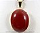 05 Pingente Extra Cabochao Pedra Jaspe Vermelho Montagem Garra Dourado ATACADO - Imagem 1