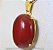 05 Pingente Extra Cabochao Pedra Jaspe Vermelho Montagem Garra Dourado ATACADO - Imagem 2
