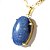 05 Pingente Extra Cabochao Pedra Quartzo Azul Montagem Garra Dourado ATACADO - Imagem 2
