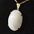 05 Pingente Extra Cabochao Pedra Quartzo Leitoso Montagem Garra Dourado ATACADO - Imagem 2
