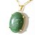 10 Pingente Extra Cabochao Pedra Quartzo Verde Montagem Garra Dourado ATACADO - Imagem 2