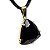 05 Pingente Trillion Obsidiana Negra Montagem Na Garra Dourado Atacado - Imagem 4