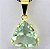 05 Pingente Trillion Obsidiana Verde Caixinha e Garras Reforçado Dourado REF 15.5 ATACADO - Imagem 1