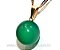 03 Pingente Bolinha Agata Verde Pino  Dourado ATACADO - Imagem 4