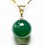 03 Pingente Bolinha Agata Verde Pino  Dourado ATACADO - Imagem 2