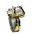 05 Anel Drusa Cristal Pedra Natural Pequeno Ajustável Dourado - Imagem 6