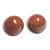 Brinco Button Disco Pedra do Sol Natural 15mm Prata 950 - Imagem 5