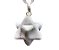 10 Pingente Merkabah Pedra Howlita Branca Pino Prata 950 Atacado - Imagem 2