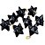 10 Pingente Merkabah Obsidiana Negra Natural Com Presilha Dourado Atacado - Imagem 1