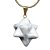 10 Pingente Merkabah Pedra Howlita Branca Pino e Presilha Dourado Atacado - Imagem 2