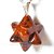 03 Pingente Merkabah Obsidiana Mahogany Natural Pino Prateado Atacado - Imagem 2