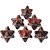 05 Pingente Merkabah Obsidiana Mahogany Natural Pino Prateado Atacado - Imagem 1