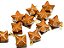 10 Pingente Merkabah Pedra Jaspe Amarelo com Presilha Prateado Atacado - Imagem 1