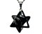 10 Pingente Merkabah Obsidiana Negra Natural Com Presilha Prateado Atacado - Imagem 2