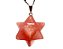 03 Pingentes Merkabah Quartzo Cereja Natural com Presilha Prateado Atacado - Imagem 2