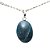 03 Pingente Mini Cabochão Apatita Azul 20mm Pino Prata 950 Atacado - Imagem 3