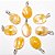 03 Pingente Mini Cabochão Hematoide 20mm Pino Prata 950 Atacado - Imagem 1