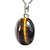 05 Pingente NLux Mini Cabochão Olho de Tigre Pino Prata 950 Atacado - Imagem 2