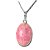 03 Pingente Mini Cabochão Amazonita Pìnk Pino Prata 950 Atacado - Imagem 2