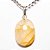 05 Pingente Mini Cabochão Hematoide 20mm Pino Dourado Atacado - Imagem 2
