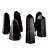 10 Mini Pontinha Ônix Preto Brasileiro Pedra Extra Natural Média 30mm Atacado - Imagem 2