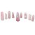 03 Mini Pontinha Quartzo Rosa Furado Para Pingente Furo Por Cima Tamanho 25 a 40mm Atacado - Imagem 1