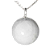 10 Pingente Cabochão Disco 25mm Quartzo Leitoso Natural Pino Prata 950 Atacado - Imagem 2