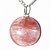 03 Pingente Cabochão Disco Pedra Quartzo Cherry Pino Prata 950 Atacado - Imagem 2