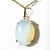 03 Pingente Cabochão Pedra da Lua Opalina Montagem Garra Dourado Atacado - Imagem 1